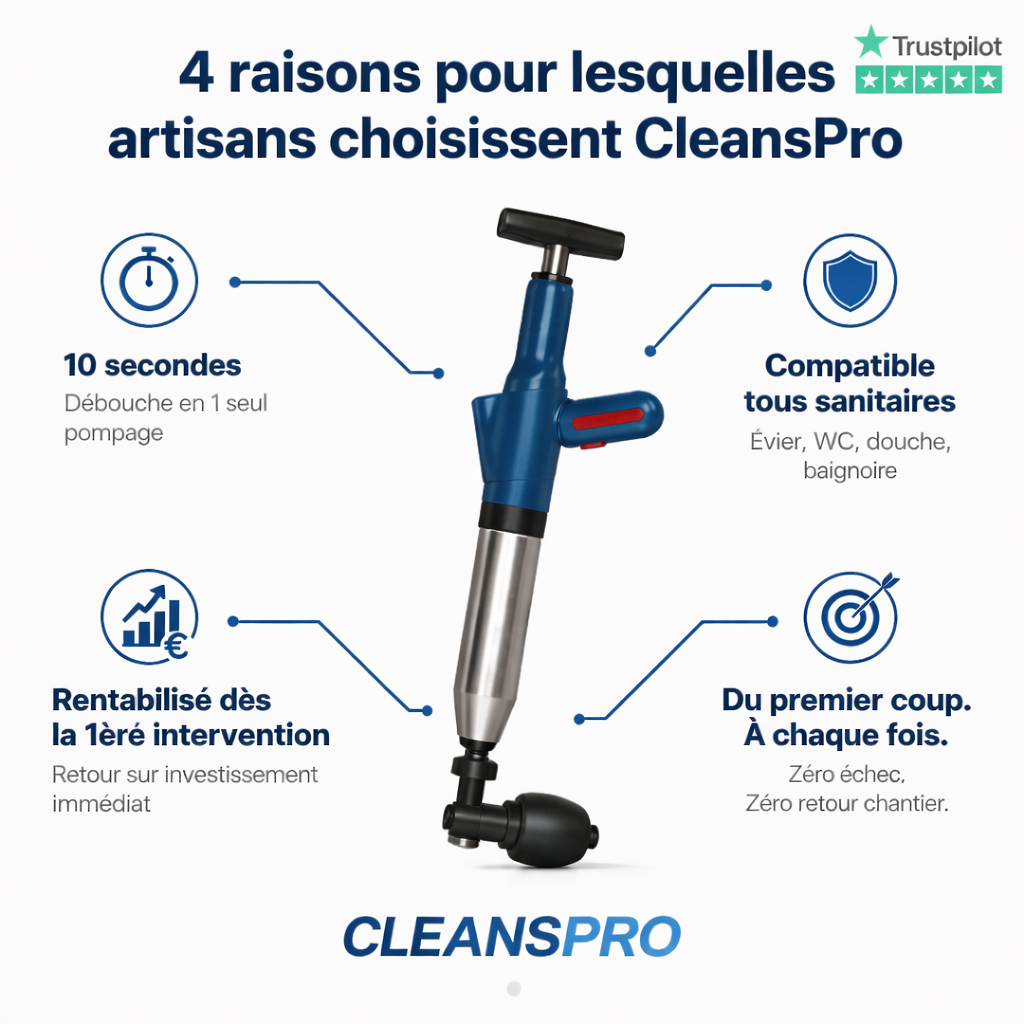 Pompe de débouchage instantanée